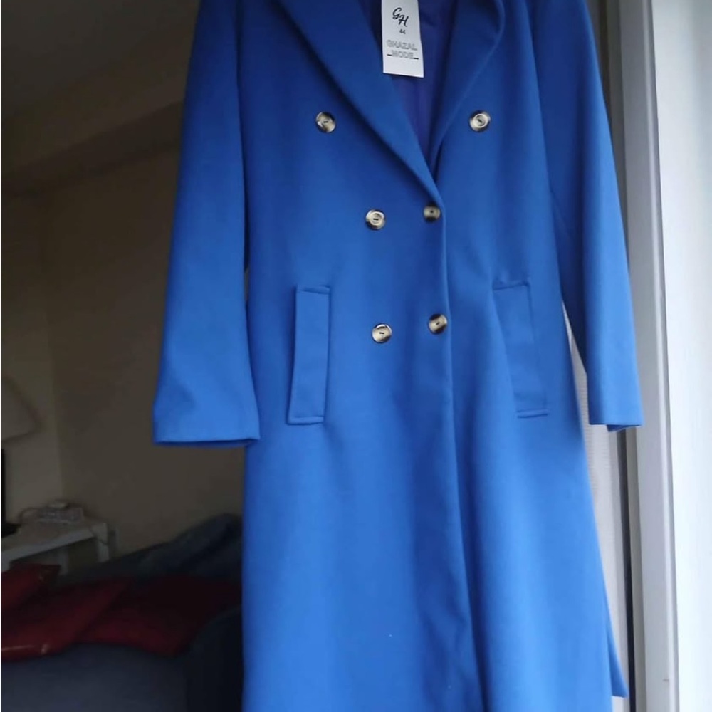 G.H. Bass & Co. Royal Blue Trench Coat